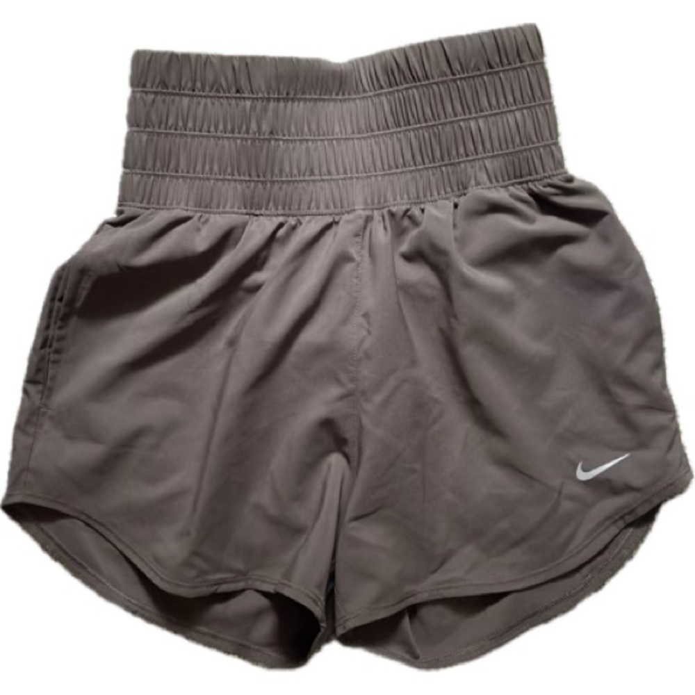Nike Dri-FIT Running Shorts Smocked Waist Flowy Dolphin Hem Athletic
